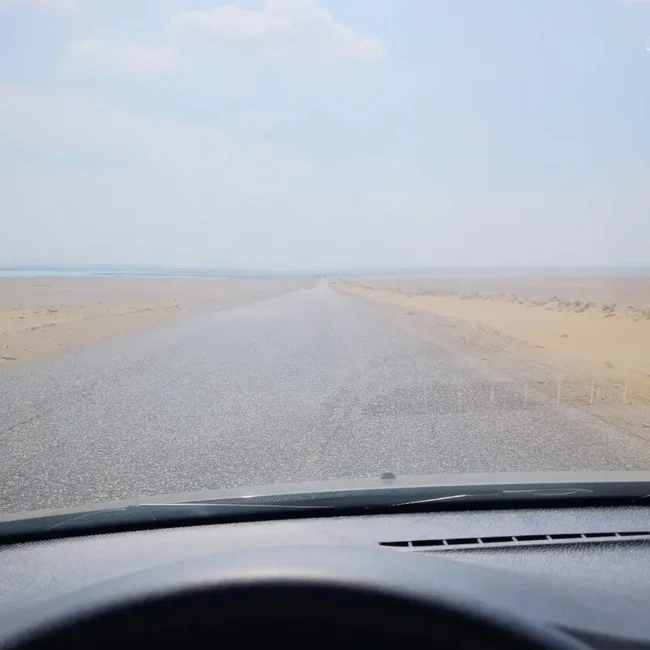 autofahren in der wüste von ägypten